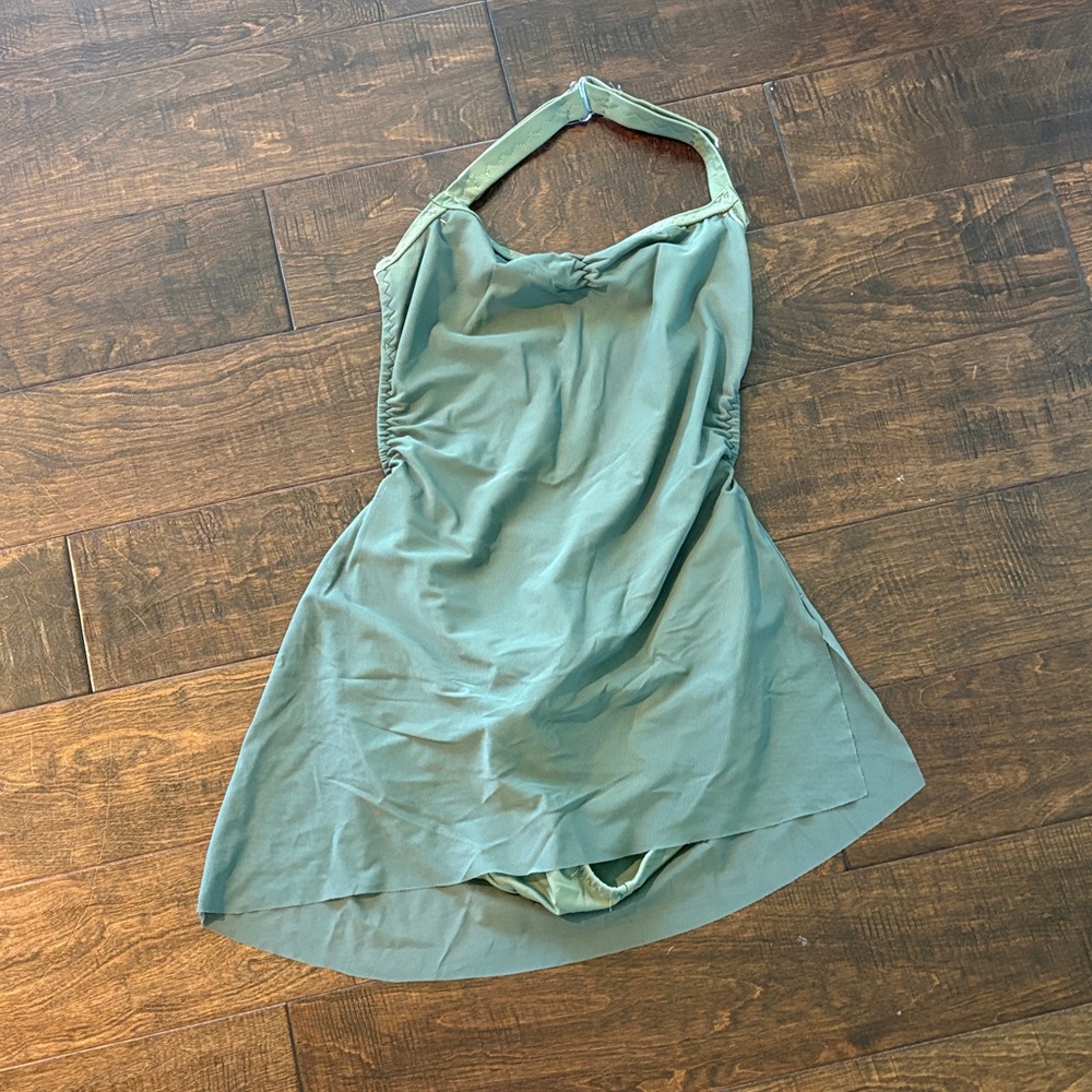 Green Halter Dress